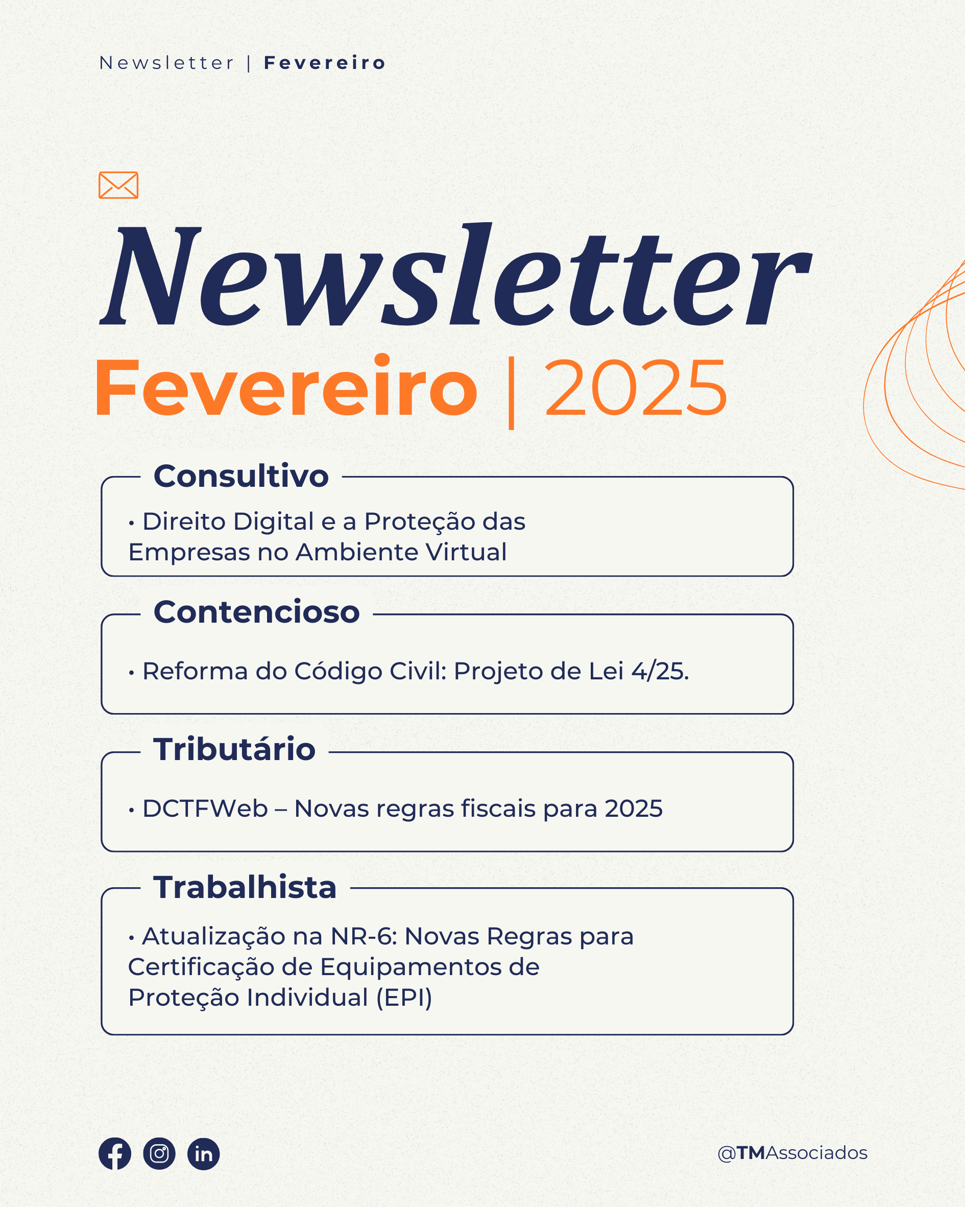 Newsletter de Fevereiro