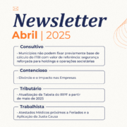 previa dos assuntos tratados na newletter de Abril